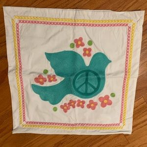Pottery Barn Teen Peace Dove Pillow Cover